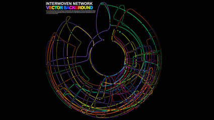 Commercial dynamic flow line 03 - vector material