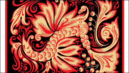 The Phoenix paper cutting pattern - Vector