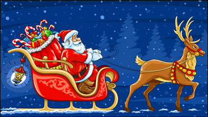 Beautiful Christmas elements 01 - vector material