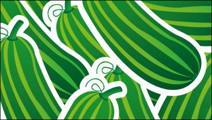 Cartoon vegetables background 03 - vector material