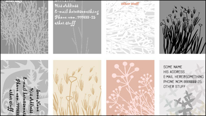 Shading patterns card - vector material