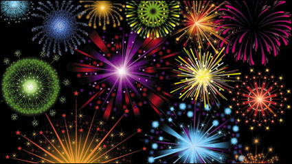 Festival fireworks 04 - vector material