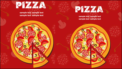 Pizza illustrator 05 - vector material