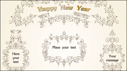 European pattern border 05 - vector material