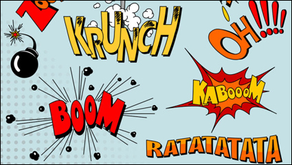 Cartoon explosion pattern 03 - vector material