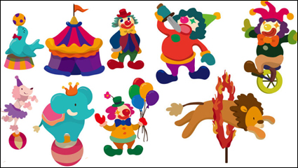 Cartoon Circus - vector material
