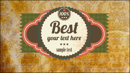 European pattern background 02 - vector material