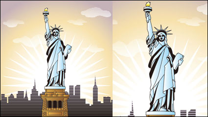 Cartoon landmark 01 - vector material