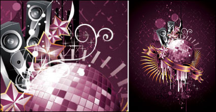 Disco, dance crystal ball Vector