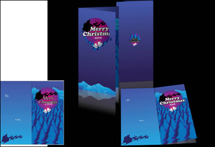 Christmas Greeting Cards Vector material