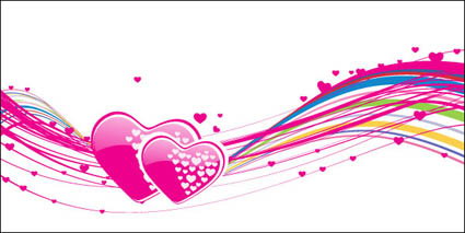 Vector heart-shaped, love