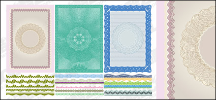 Vector style security lines texture material-5