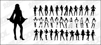 Vector material sexy girls in Pictures