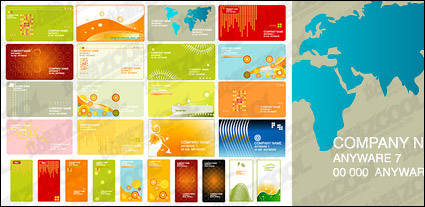 practical business card template vector material