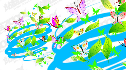 Tornado leaves Butterfly