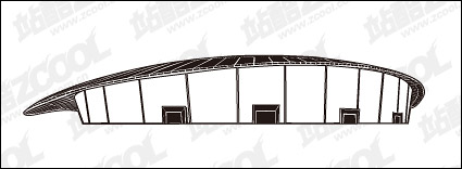Badminton Hall vector material
