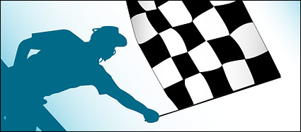 F1 banner of vector material