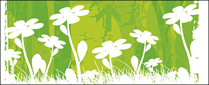 Vector small flowers background material