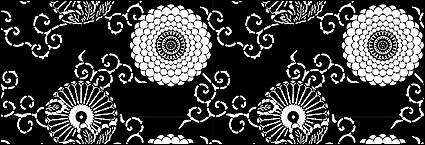 Vector traditional tiled background material-22