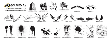 Go Media produced vector material - material samples