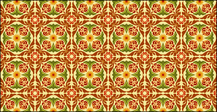 Classic tile pattern vector-6