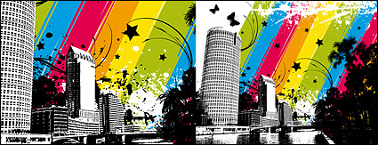 City color vector material