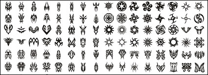 Vector material elements of the trend totem-1