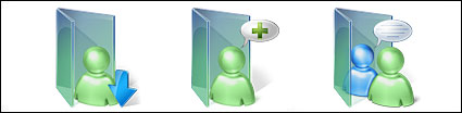 Vista style msn computer folder icon png