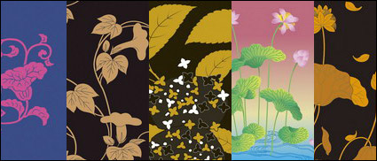 Vector traditional pictorial series  2-Flower plants